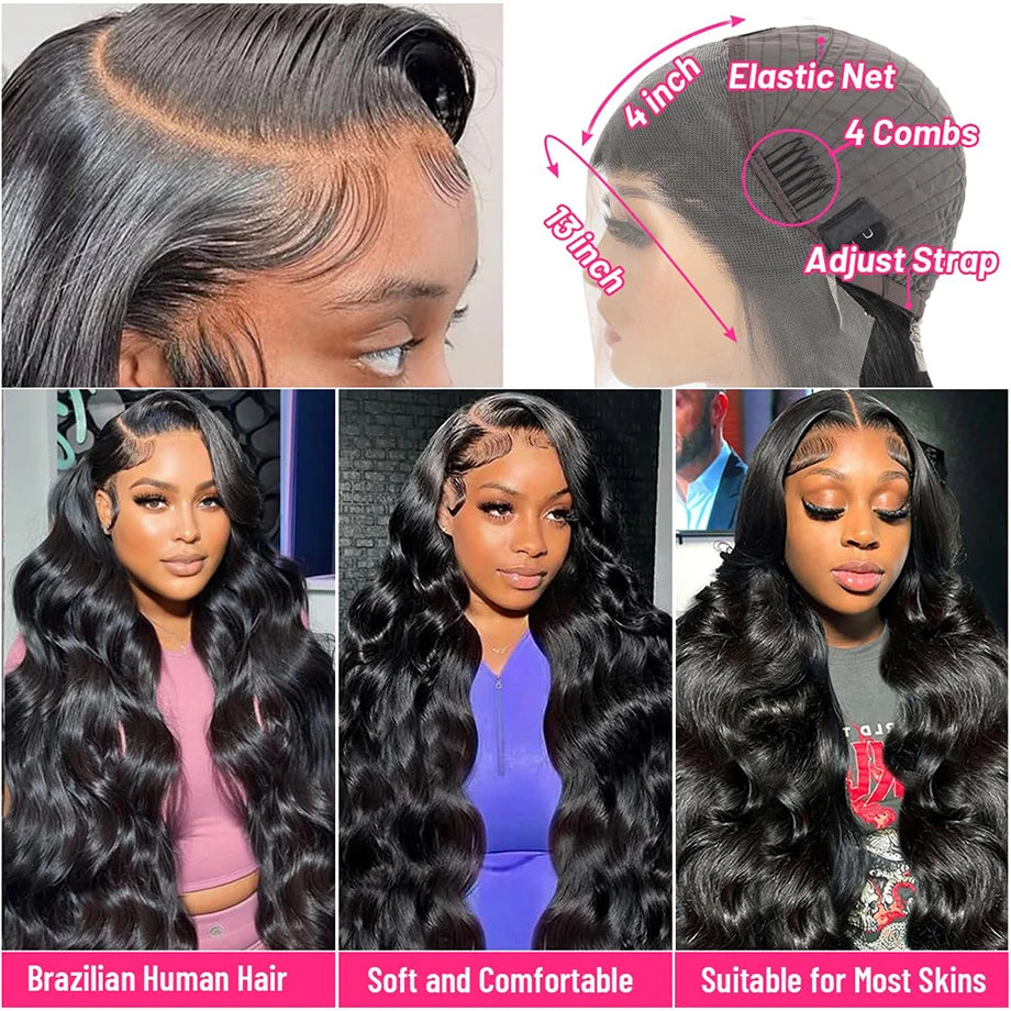 Brazilian HD Lace Frontal Human Hair Wigs
